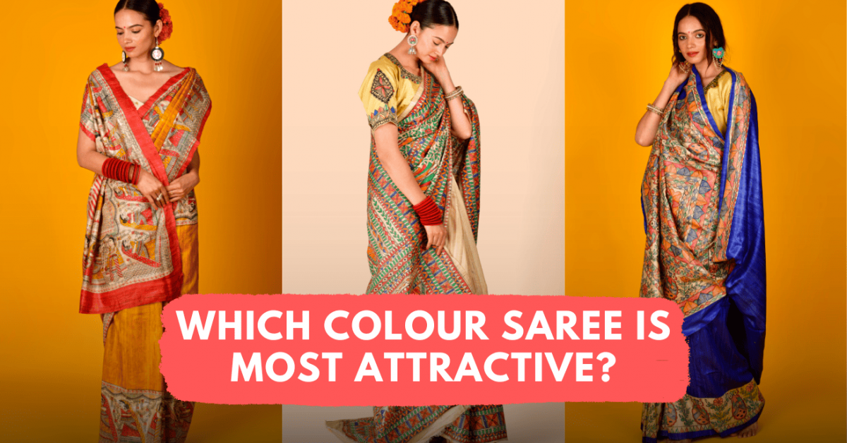 Which colour saree is most attractive in 2024? | Latest