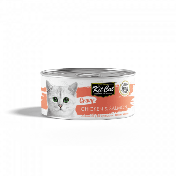 Kit Cat Gravy Chicken & Salmon 70g | PetMall Singapore